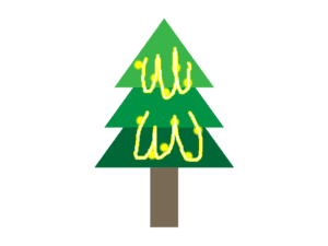 クリスマスツリー　ライト　巻き方